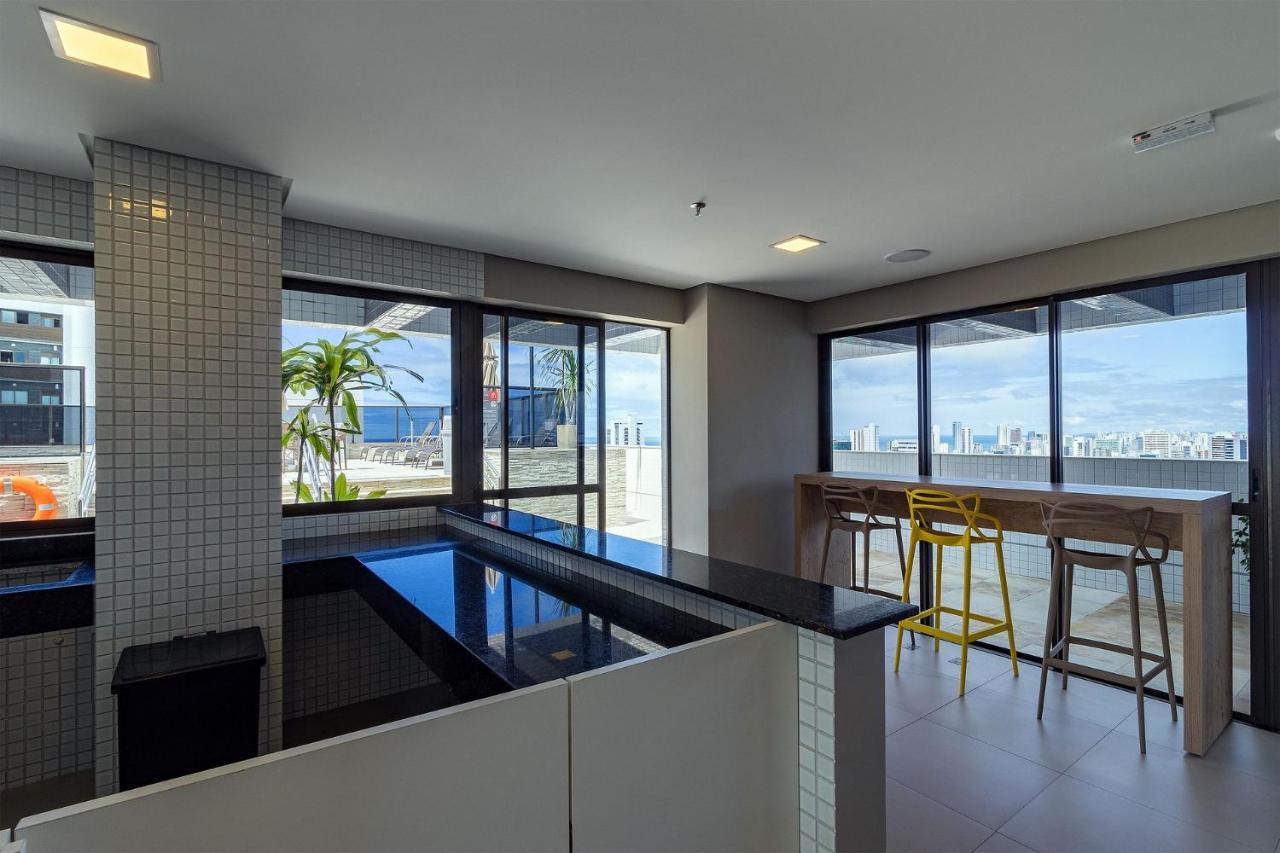 Apartamento Moderno No Beach Class Por Carpediem Ресифи Экстерьер фото